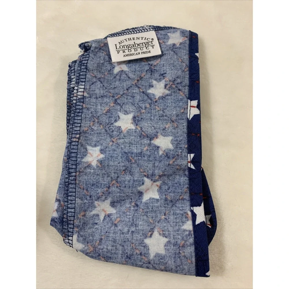 Longaberger Basket 2001 Shining Star American Pride  *‎ Fabric Liner Only New!